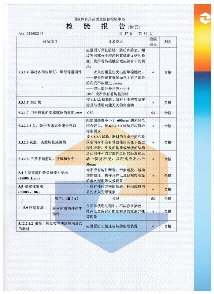 太极揉推器检验报告